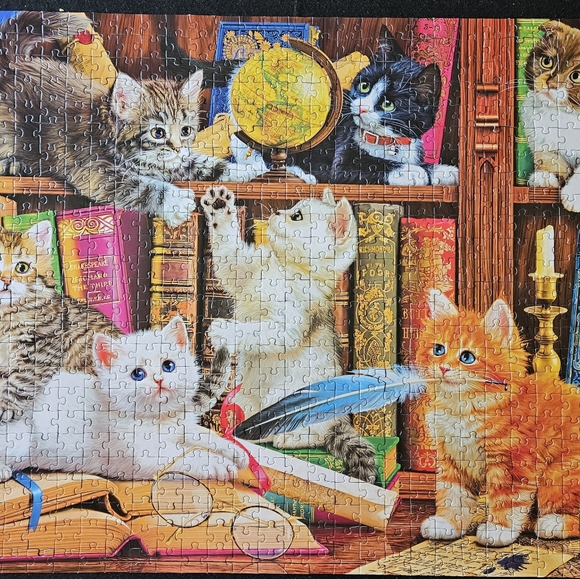 Fancy Cats 750 Piece Puzzle - Picture 2 of 3